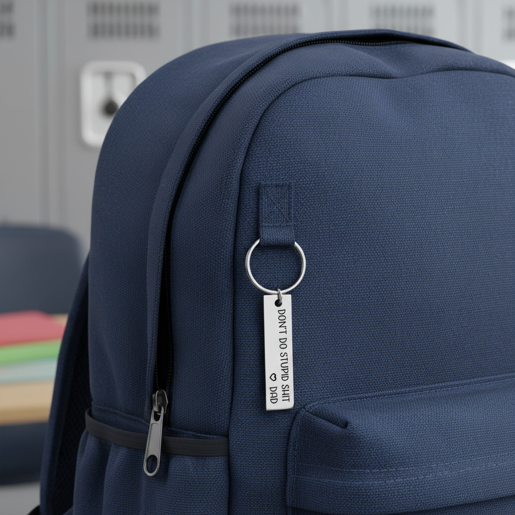 “Don’t Do Stupid Sh*t” Keychain for Your Kids